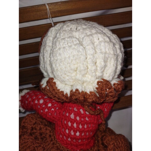 Vintage Crocheted Strawberry Shortcake 16in Doll Chocolate Chip Ice Cream - Picture 9 of 14